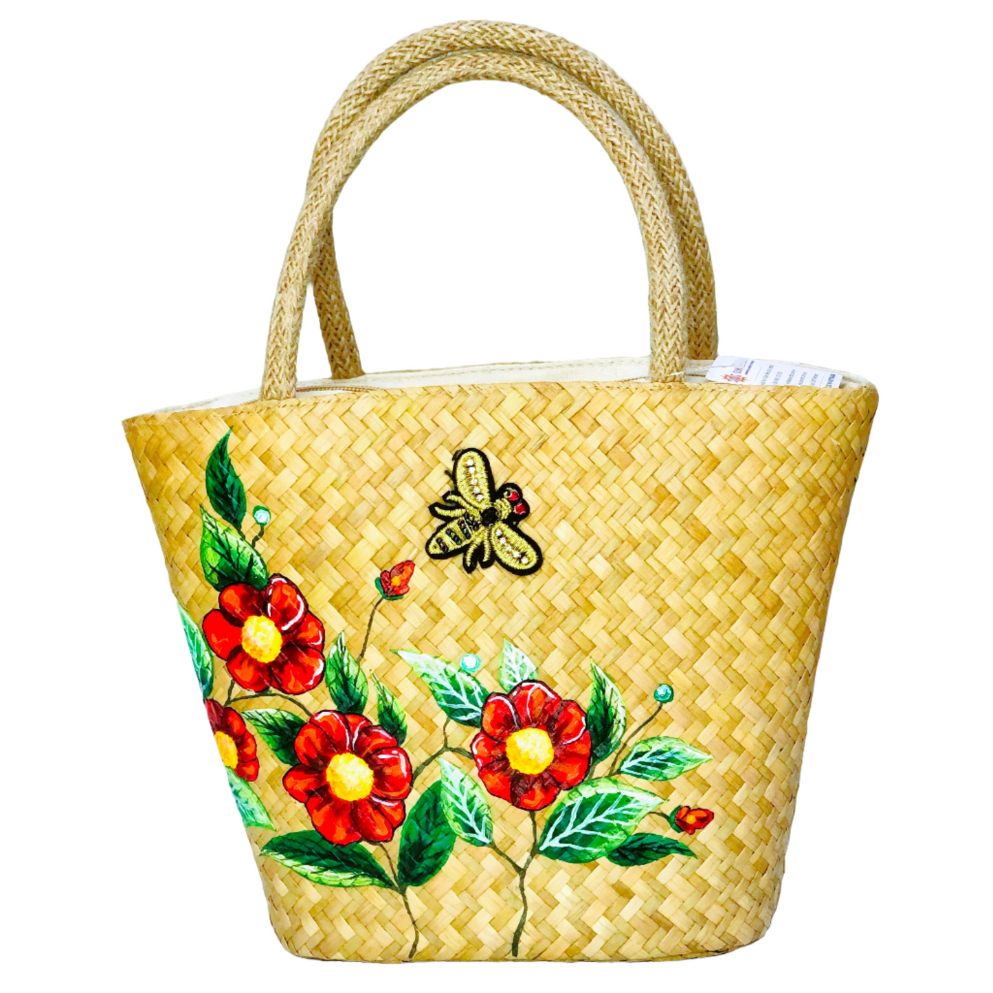 Sedge Bag - Bee and Flower - M