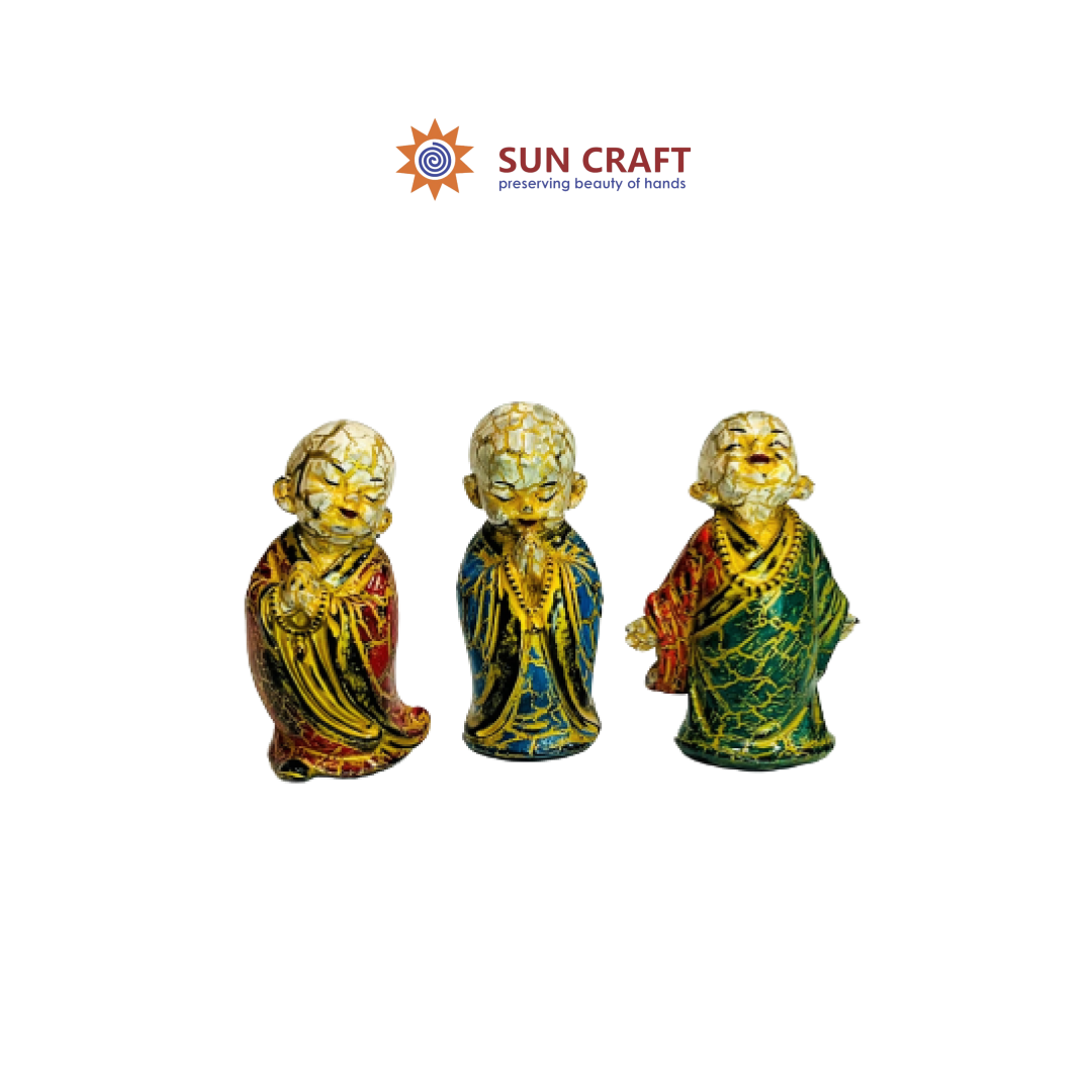 Lacquer Statue - Monks