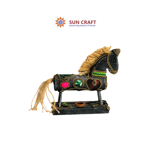 Brocade Horse Statue