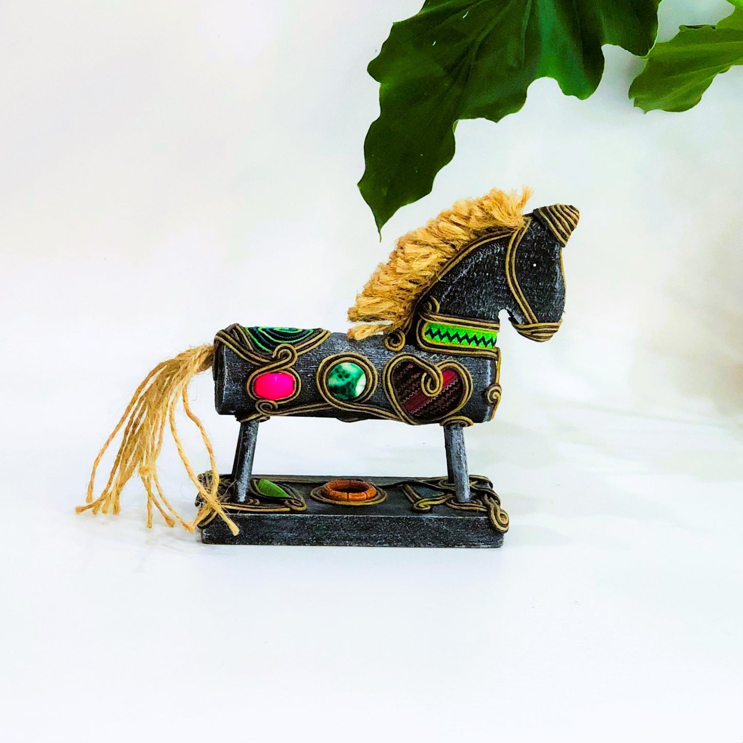 Brocade Horse Statue