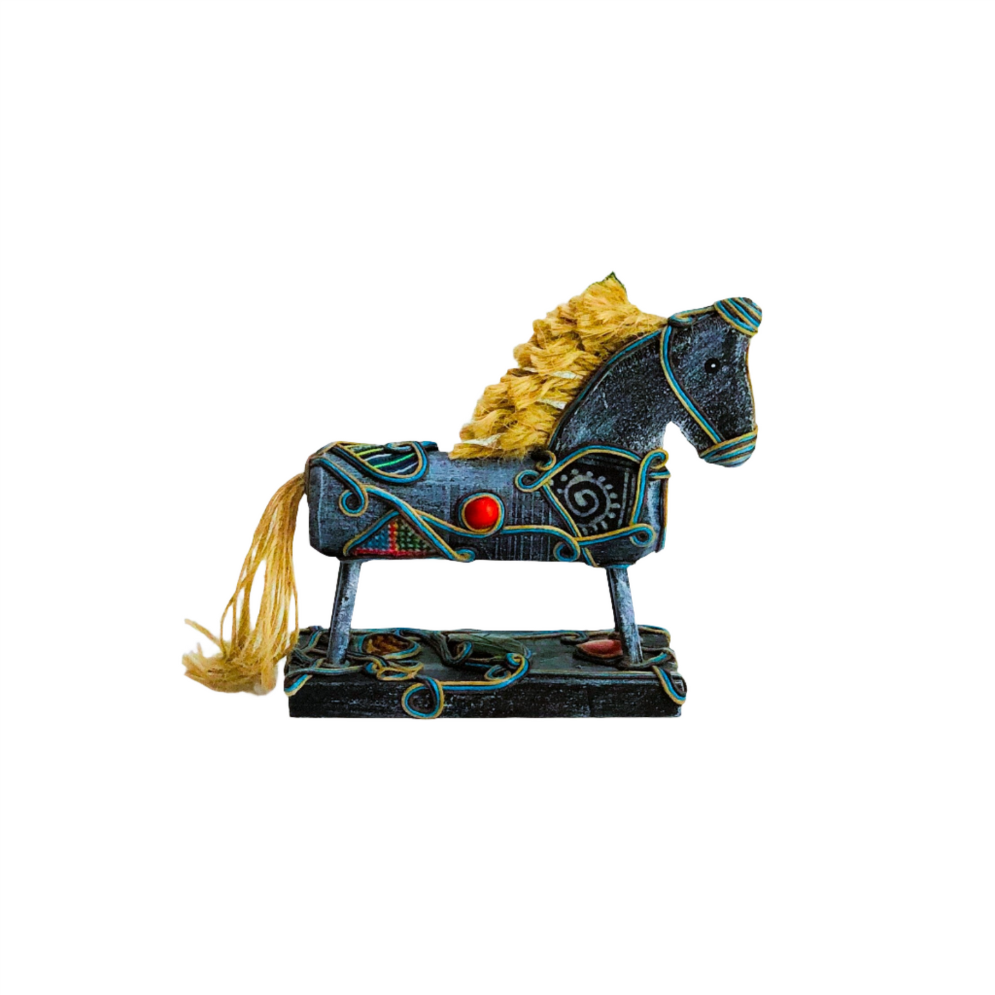 Brocade Horse Statue