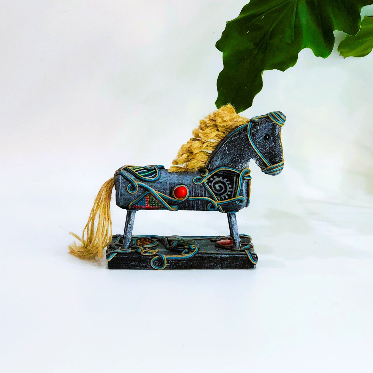 Brocade Horse Statue