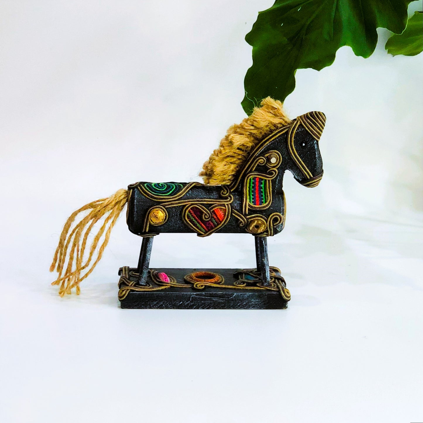 Brocade Horse Statue